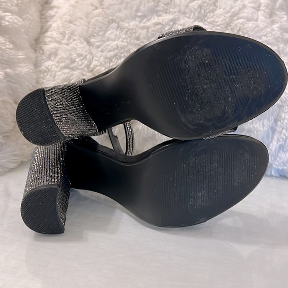 Steve Madden Black Crystal Dress Sandals - Picture 4 of 7